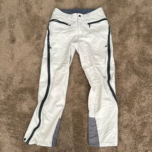 Mountain Hardwear White and Gray shell ski hiking Pants